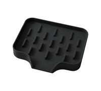 Silicone Kitchen Sink Storage Rack - 4.72x4.13x0.67 Inches Draining Soap Holder | Shower Sponge Drainer | Non-Slip Silicone Soap Drain Holder for Shower, Bathtub, Dishwasher, Sink, Bathroom