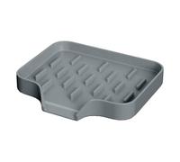 Silicone Kitchen Sink Storage Rack - 4.72x4.13x0.67 Inches Draining Soap Holder | Shower Sponge Drainer | Non-Slip Silicone Soap Drain Holder for Shower, Bathtub, Dishwasher, Sink, Bathroom