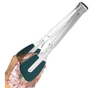 Silicone Kitchen Tongs, Stainless Steel Food Serving Utensils, Anti-Scald Lightweight Cooking Tool, Heat Resistant Grip for Weddings, Parties and Catering Sturdy Kitchen Tool for Home and Professional