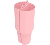 Silicone Liner Insert for 40oz Tumbler Dual Layer(pink) | Dual compartment design, separates drinks and snacks, fits 40oz tumblers, safe daily use