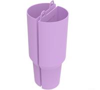 Silicone Liner Insert for 40oz Tumbler Dual Layer(purple) | Dual compartment design, separates drinks and snacks, fits 40oz tumblers, safe daily use