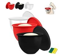 Silicone Liners for Tilt-Head 5-Qt Mixers, Kitchen Aid Silicone Bowl Insert, Replacement Mixer Bowls No Longer Needed, Wide Temp -40°C~240°C for Cooking (3Pcs)