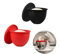 Silicone Liners for Tilt-Head 5 Qt Mixers, Kitchen Helper Baking and Cooking, mixer attachments, Replacement Mixer Bowls No Longer Needed (Red+Black)