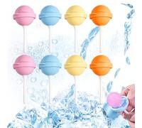 Silicone Lollipop Ice Cream Maker Molds, Reusable Popsicle Mold for Kids, DIY Ice Pop Maker for Juice Yogurt Frozen Treats, Fun Summer Dessert Mold (8)