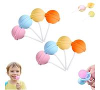 Silicone Lollipop Ice Cream Maker, Silicone Lolly Moulds with Sticks, Reusable Popsicle Mould, Baby Ice Lolly Moulds, Ice Cream & Lollipop Moulds DIY (8pc)