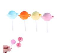 Silicone Lollipop Ice Pop Molds, 2026 New DIY Creative Frozen Treat Mold for Summer Parties, Reusable Food-Grade Sphere Popsicle Maker for Home (4pcs)