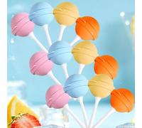 Silicone Lollipop Mold Ice Cream Maker, Reusable Silicone Ice Lolly Moulds with Sticks, DIY Creative Ice Cream Mould for Summer Parties,Easy Release Yogurt & Frozen Treats Molds (12Pcs)