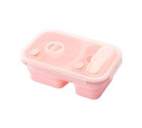 Silicone Lunch Box - Lightweight Food Containers | Lunch Containers for Salad Snack, Meal Prep Container with Space Saving Design, Foods Storage Snack Boxes, Food Box for School Office Travel