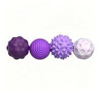 Silicone Magnetic Decompression Ball, Fidget Toy For Adults And Teens With Textures Bumps And Waves, Interesting Tactile Desk, Sensory For Stress Relief With A Variety Of Styles(Purple (3cm))