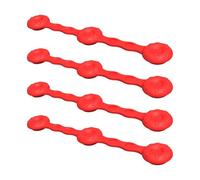 Silicone Magnets for Air Fryer - 4 Pieces Silicone Parchment Paper Lock,Magnetic Clips - for Cooking Meal Prep Family Dinner Restaurant Camping Dorm Break Room Kitchen Home, 4.13x0.63x0.28 inches