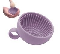 Silicone Makeup Brush Cleaner Bowl,Eyeshadow Cepillo Lavabo - Bandeja de limpieza para puderpuff,para amantes de la belleza, mujeres y viajes, hogar, salón