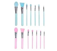 Silicone Makeup Brush, Eyeshadow Brush Kit, Lip Applicator Set of 14, Weight 72g, Crafting Beauty Tools for Women, Teens, Cream Makeup and Resin Epoxy Art