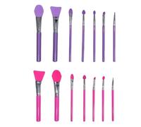 Silicone Makeup Brush, Eyeshadow Brush Kit, Lip Applicator Set of 14, Weight 72g, Crafting Beauty Tools for Women, Teens, Cream Makeup and Resin Epoxy Art