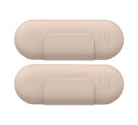 Silicone Makeup Brush Pouch - Waterproof Travel Organizer, 2pcs Bag with Portable Zipper, Women Pouch with Compact Case, Travel Makeup Bag, Brush Organizer for Bathroom Hotel Vanity