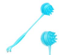 Silicone Massage Hammer Stick, Round edge design, Silicone Massage Stick, for Back Shoulder Waist and Legs Suitable for All Ages (Blue)