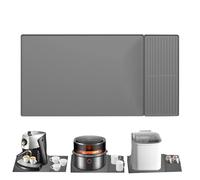 Silicone Mat - Silicone Bar Mats with Raised Edges, Dish Drying Mat, Pet Feeding Mats, Multifunctional Bar Accessories for Maker, Espresso Machine Counter Use