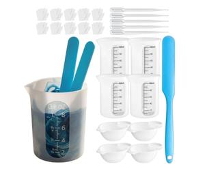 Silicone Measuring Cups - 250ml 100ml Resin Mixing Kit | Epoxy Craft Tool | Epoxy Mixing Kit - Silicone 8.45oz 3.38oz Cups | DIY Resin Pouring Accessories | Jewelry Wax Mold Making