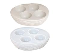 Silicone Mold - 6x4.6x1.69 Inches, Egg Tray Resin Mold Organizer Rack | Flexible Easy-Release DIY Casting Tool, Egg Storage Mould For Kitchen DIY Making, Resin Art Crafts, Fridge, Refrigerator, Pantry