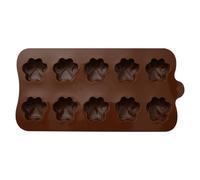 Silicone Mold, Cat Paw, Food-Grade Silicone Non-Stick Oven Safe Freezer Compatible Versatile Use, Pet Animal, for Chocolate, Candy, Pudding, Jelly, Dog Treats 8.27 X 3.94 X 0.67inches