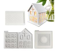 Silicone Mold - Church House Plaster Casting Reusable DIY Craft Ornament