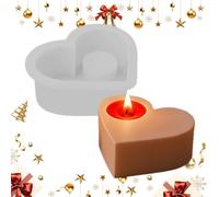 Silicone Mold For Candles - 3D Love Heart Candlestick Epoxy Casting Mold, Handmade Arts & Crafts Tool | Epoxy Resin Mould For Valentine’s Day, Wedding, Party, Family, Friend