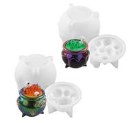 Silicone Mold for Epoxy Resin - Cauldron Silicone Casting Mould Halloween | Reusable Tool, Multi-Functional Crafting Accessory with Usage for Beginners Children Professionals Adults Creative Stud