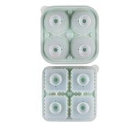 Silicone Mold With Funnel Lid - Silicone 13.5x13.5cm Easy Release Round Ball Or Square Tray 149g 176g For Whiskey Cocktail Drinks - Home Freezer Tool - Reusable Ice Making Accessory