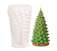 Silicone Molds - 4.76 inches Candle Making Tools for Non Stick Crafting, Easy Use with Resin Soap Plaster, Molds for DIY Christmas Decor, Party Desk Decoration, Kids Adults, Food Grade, Creative Art