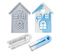 Silicone Molds - 6.18 Inches House Candle Mold | Non-Stick House Shape Crafting Mold, for Wax, Soap, Clay, Plaster, Cement, and Table Ornaments