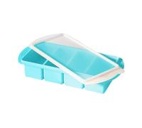 Silicone Molds, Cube Molds, Flexible Spill Proof Large Capacity Stackable Quick Release Reusable Space Saving, Ice Tray for Home Kitchen Outdoor, 11.81x5.12x2.2Inches, Green, Blue, Black, Yellow, Pink