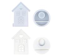 Silicone Molds, Epoxy Casting Kit, Wax Candle Maker, Non Stick Finish, Valentine Heart Shape Category, Family Activity Item, White Professional Grade For Adults