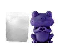 Silicone Molds For Candles - 3D Animal Shape DIY Crafts | Easy Release Reusable Candle Moulds For Sitting Dog Frog Turtle Heart-Shaped Ornaments Handmade Candles