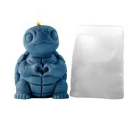 Silicone Molds For Candles - Animal Shape 3D 6.3cm | Easy Release Turtle Frog Puppy Candle Making Mold, Reusable Baking Craft Silicone Mould For DIY Party Home Use | Craft Decor