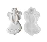 Silicone Molds for Resin - Reusable Angel Pattern, Flexible Casting Accessory for Polymer Compound, Forming Supply for Plaster Shapes and Home Ornamentation & Party Trinkets