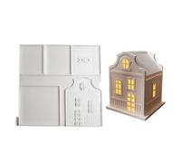 Silicone Molds Little Houses, Gypsum Craft Moulds, Art House Candle Molds, Silicone Resin Handicraft Mold, Ornament Mould Epoxy Casting, Little House Silicone Moulds, Resin Craft House Molds