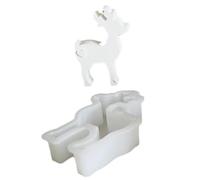 Silicone Mould - Resin Mould | Candle Holder Molds | Christmas Elk Silicone Mold, Silicone Mould Christmas Elk For Home Decor - Christmas Deer Resin Mold | Christmas Silicone Moulds