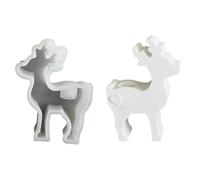 Silicone Mould - Resin Mould | Candle Holder Molds | Christmas Elk Silicone Mold, Silicone Mould Christmas Elk For Home Decor - Christmas Deer Resin Mold | Christmas Silicone Moulds