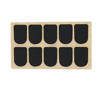 Silicone Mouthpiece Pad | Food Grade Protective Cushion for Saxophone/Clarinet/Trumpet | Super Thin & Lightweight Design | 10 Pack (Clarinet Black 0.5)