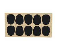 Silicone Mouthpiece Pad | Food Grade Protective Cushion for Saxophone/Clarinet/Trumpet | Super Thin & Lightweight Design | 10 Pack (Saxophone Black 0.8)