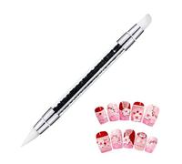 Silicone Nail Art Brush - bolígrafo de talla de manicura de doble cabeza | Herramienta de salpicaduras de uñas | Herramienta de decoración de bricolaje de uNartss Cepillo de esmalte de uñas