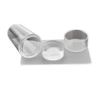 Silicone Nail Stamper Soft Nail Art Raper Clear Stamp Impresión Herramientas de manicura de 2.8 cm 2pcs