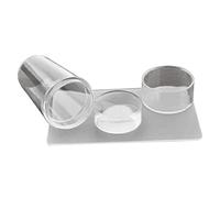 Silicone Nail Stamper Soft Nail Art Raper Clear Stamp Impresión Herramientas de manicura de 2.8 cm 2pcs, raspador de estampas de uñas, raspador de sello de uñas de 2.8 cm