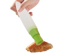 Silicone Oil Brush - Portable Oil Dispenser, Silicone Brush for Spreading Marinadas, Olive Oils Storage Piece, Refined Synthetic-Polymer Reservoir with Bristles, Kitchen Accessory for Dressing Salads