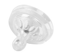 Silicone Pacifier, Milk Bottle Teether, Wide Mouth Soother, Soft Petal Design for Comfort, Ideal for Travel Camping Home Use, 5.5x4.5cm/2.17x1.77 Inches, 1 Piece