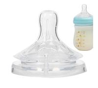 Silicone Pacifier, Milk Bottle Teether, Wide Mouth Soother, Soft Petal Design for Comfort, Ideal for Travel Camping Home Use, 5.5x4.5cm/2.17x1.77 Inches, 1 Piece