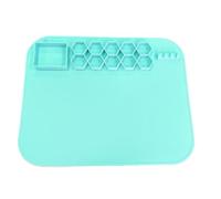 Silicone Painting Mat - Non-Slip Pad for Color Drawing, Nonstick Artist Mat Station with Cup, Resin Jewelry Casting for Creative Art Projects, Desk Protection, 15.75x19.69 Inches