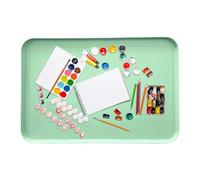 Silicone Painting Mat - Washable Art Pad, 61x40cm Extra Large Silicone Art Tray with Raised Sides | Erasable Craft Activity Pad for Resin Pouring, Clay Work, Jewelry Making, DIY Projects