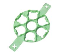 Silicone Pancake Mold - 15.55x9.06 Inches Pancakes Maker Shaper for Cooking, Cute Bear 7-Compartment Silicone wsith Egg Ring, Multifunctional Kitchen Gadget for Frying, Eggs, and Breakfast Use