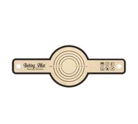 Silicone Pastry Mat - Folding Silicone Mat, Bread Sling Kneading Pad, Precision Circular Diameter Guide, Non Stick Measurement Scale Grid, Baking Supplies for Home Cooking