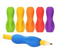Silicone Pencil Grips, 6 Piece Ergonomic Writing Helpers With Non Slip Hold | Soft Silicone Cushions Fingers While Ergonomic Shape Supports Steady Control And Comfortable Writing During Schoolwork Drawin